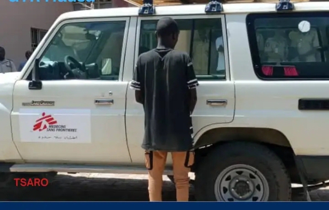 Ƴansandan a Jigawa Sun Kama Ɓarawon Da Ya Sato Motar Asibiti Daga Nijar